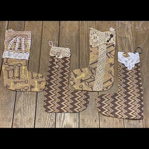 New! Etsy Christmas Stockings Handmade Handcrafted - Picture 1 of 7